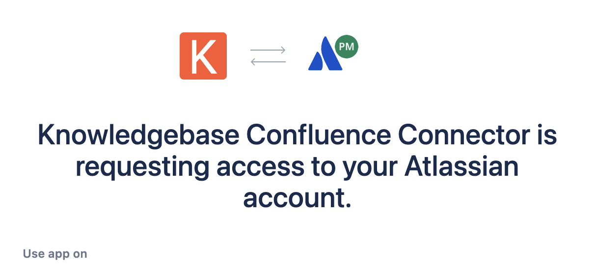 Atlassian OAuth authorization page