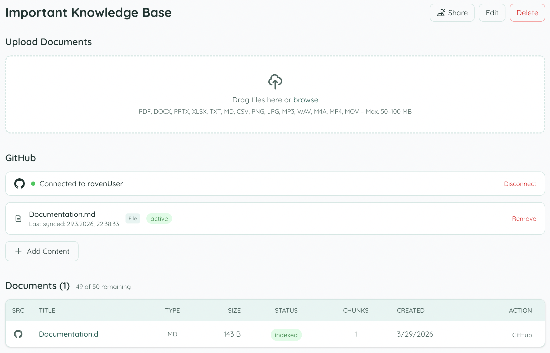 All files indexed and ready